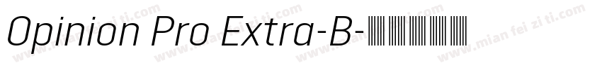 Opinion Pro Extra-B字体转换